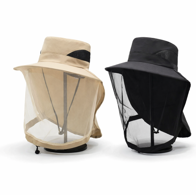 아르테리에 사이즈조절 챙넓은 벌레차단 방충 모자 2개입