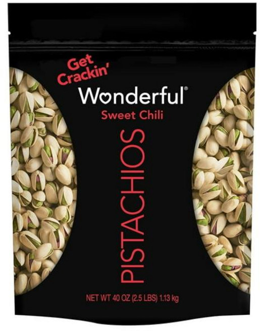 Get Crackin' 원더풀 피스타치오 스위트 칠리 대용량 1.13kg 팬트리 탕비실, 2개