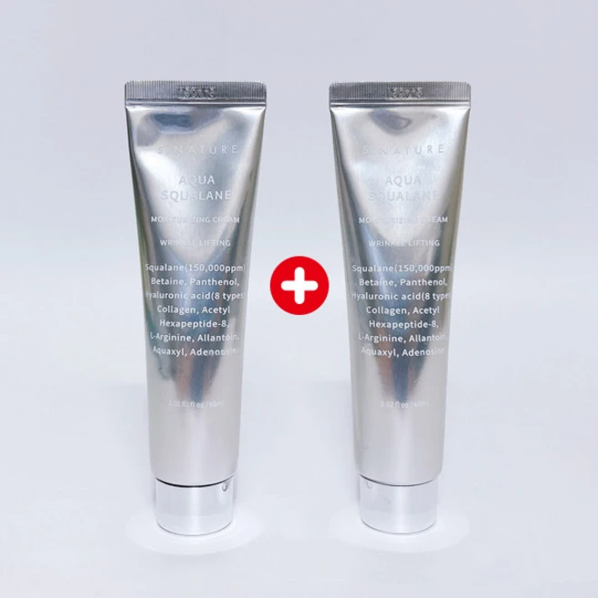 에스네이처 아쿠아 스쿠알란 수분크림, 60ml, 2개 - 쿠팡