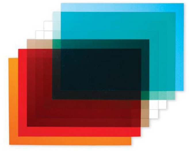 pvc 칼라필름지 0.3T B4 (265mm x 370mm) 두꺼운셀로판지, 파랑 FFB436