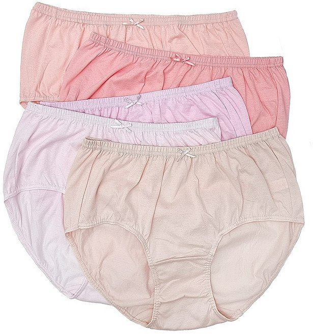 BYC 여성 면팬티 면 100% 부인용 할머니 팬티