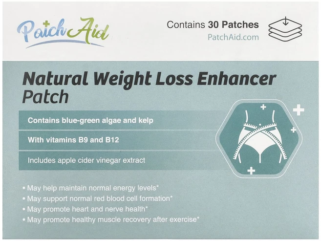 PatchAid 천연 체중 감량 촉진제 패치 30개입, 1개 - 쿠팡