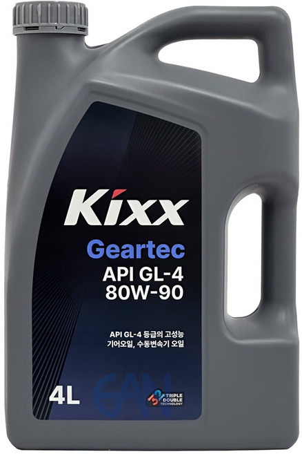 킥스 KIXX Geartec GL-4 80W-90 4L 수동미션오일, kixx Geartec GL-4 4L