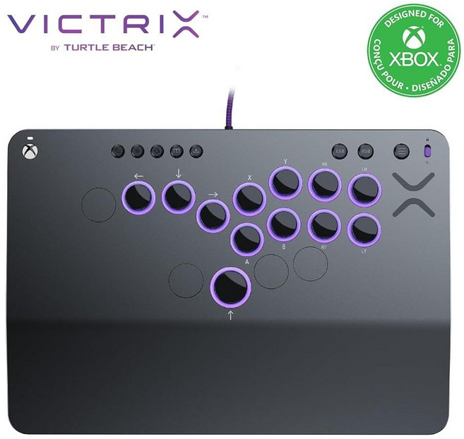 터틀비치 Turtle Beach Victrix Pro KO Leverless All Button Fight Stick for PlayStation 5 Officially Li, Xbox