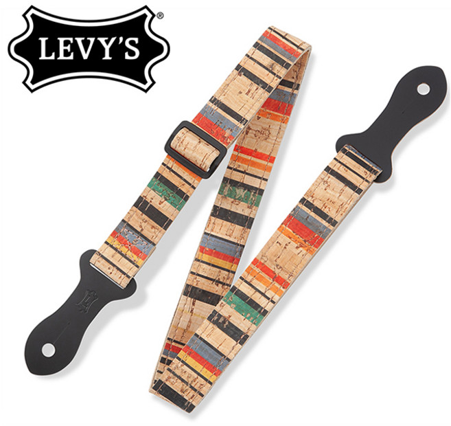 레비스 Levys Cork Ukulele 우쿨렐레 스트랩 (MX23ALL-001), 내용참조, 1개