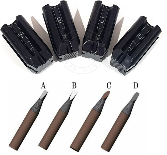 뷰티체인지 4WAY 반영구 펜슬 샤프너 디자인펜슬 깎이, 1개