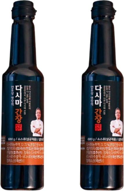[황씨네옹고집] 안유성 명장의 다시마 간장(소비기한 26.10.15), 2개, 680ml