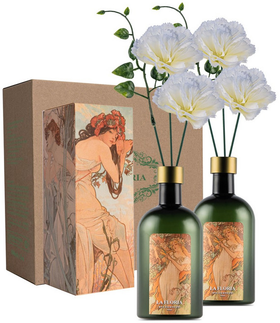 라플로리아 꽃 디퓨저, 2개, 500ml, S2한가득꽃집향/B1카네이션L12/스카이