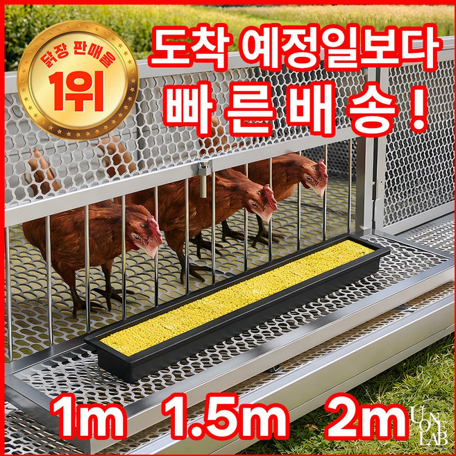 조립식닭장 야외 대형새장 닭산랑통 병아리집 철제양계장 족제비방지 자동계란수거, 옵션3. 계란받이형 원색 147 x 57 x 72cm, 1개