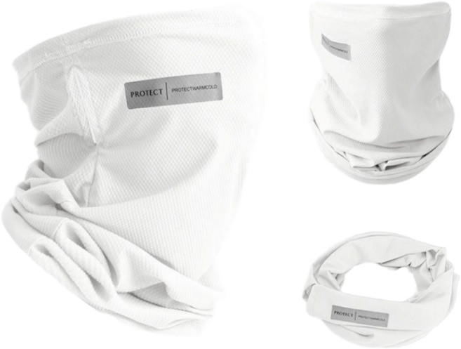 Velon 쿨링 자외선차단 안면커버 골프 냉감 페이스커버 UV차단 마스크, 1개, 화이트