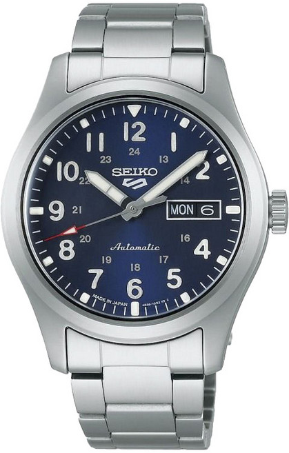 SEIKO5 男款運動風格Automatic金屬腕錶 SBSA113