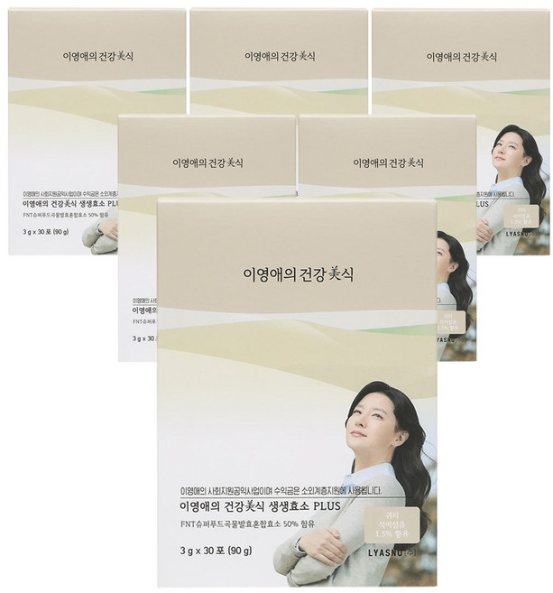 이영애의건강미식 생생효소 플러스 30p, 90g, 6개