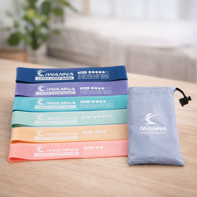 장군스포츠 IW 천연 라텍스 루프 밴드 세트, 1개