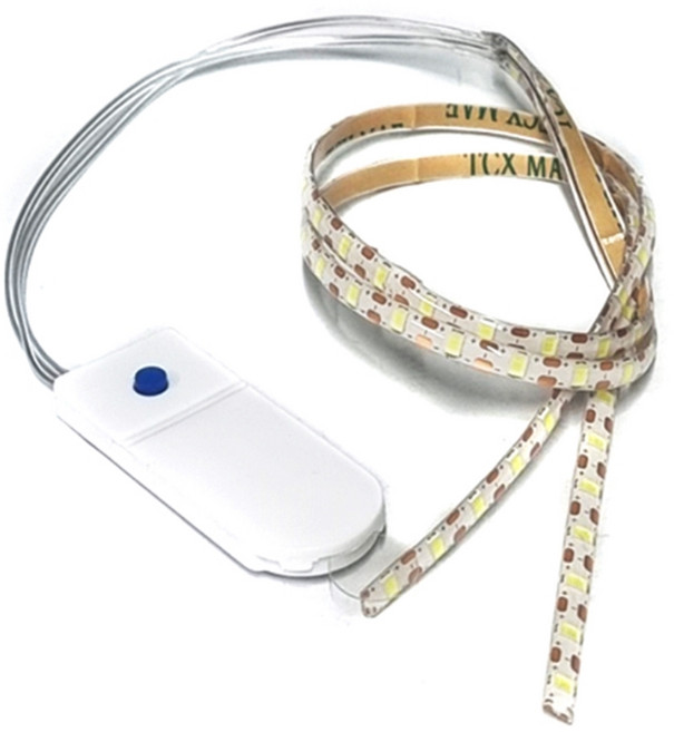 킹콩 킥보드 프레임 LED바 자전거 LED 라이트, 1개, 블루