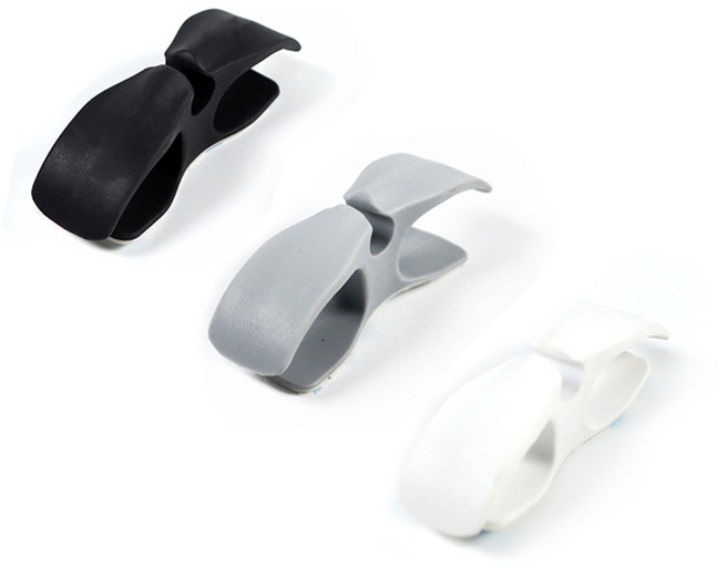 실리콘 코드제로 와이드 3P 부착형 클립 홀더 후크 케이블 거치대 전선 코드 정리, 3개, 블랙