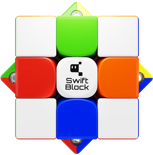 GAN 드리프트 스퀘어 3단계 SwiftBlock355S 패치 3단계 가시 자석 큐브 레이스, 색깔1, 1개