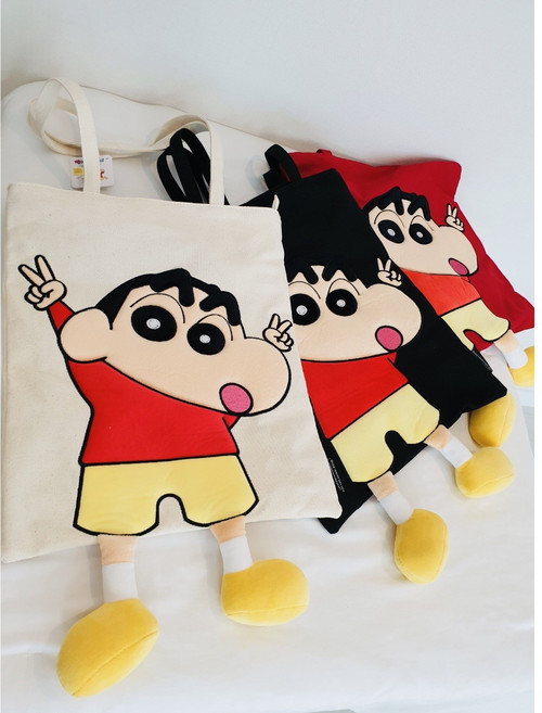 찡구 입체 에코백 숄더백 신짱인형 입체 옥스퍼드 학생가방