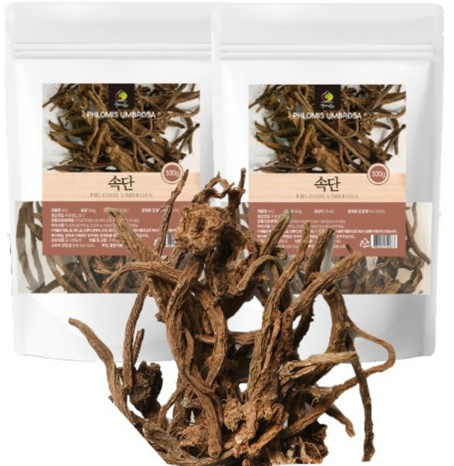 100% 국내산 속단 300g 자연 그대로 말린 원물 속단차, 3개