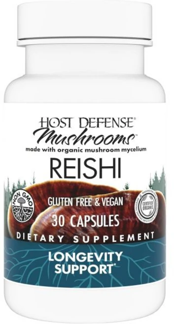 호스트 디펜스 레이시 캡슐 에너지와 활력 버섯 웰빙 돕 30캡슐(15인분)*, 30 Count (Pack of 1), 1개, 30정 - 쿠팡