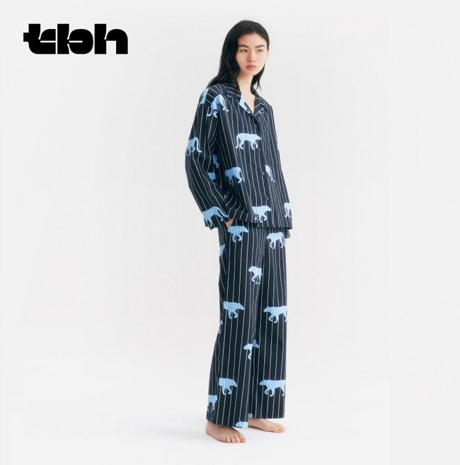 [tbh] 텐셀 코튼 여성 홈웨어 세트 원마일웨어 커플 파자마 외출 가능한 잠옷