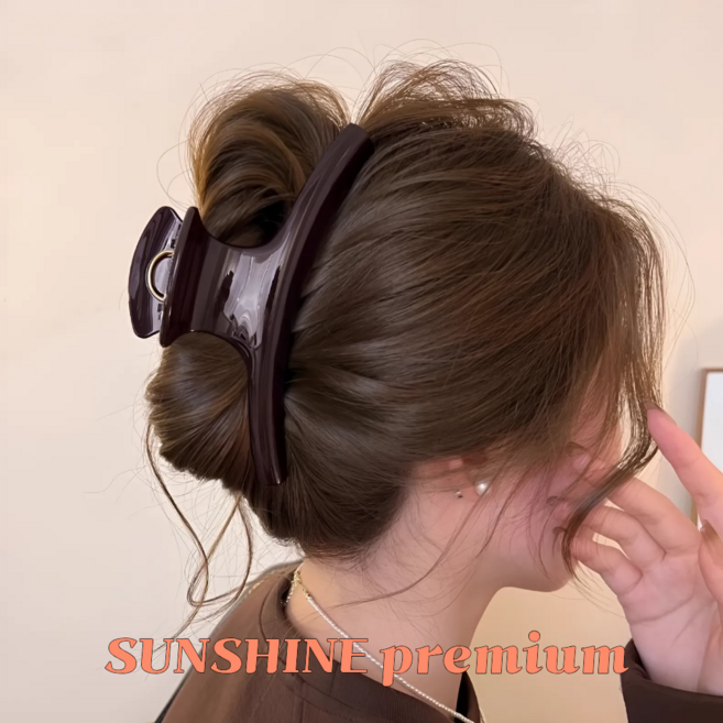 SUNSHINE 프리미엄 빅사이즈 고급 올림머리 헤어 집게핀 15cm