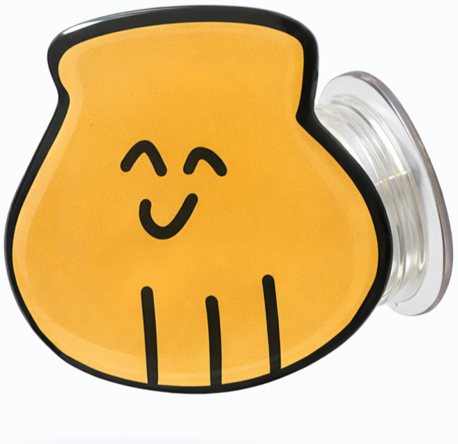 키치베베 귀여운 감성 그립 스마트 톡 캐릭터 거치대, 1개, 조개