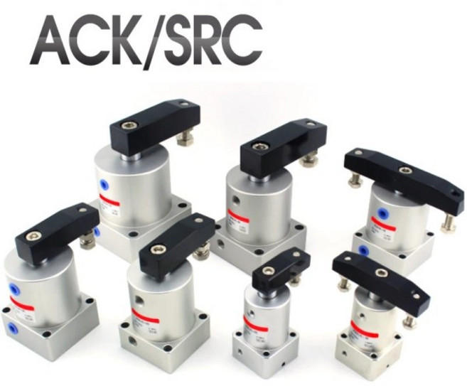 ACK SRC 공압 로터리 클램핑 에어 실린더 ACK25 ACK32 ACK40 ACK50 ACK63 SRC25 SRC32SRC40 SRC50 SRC63, 1개
