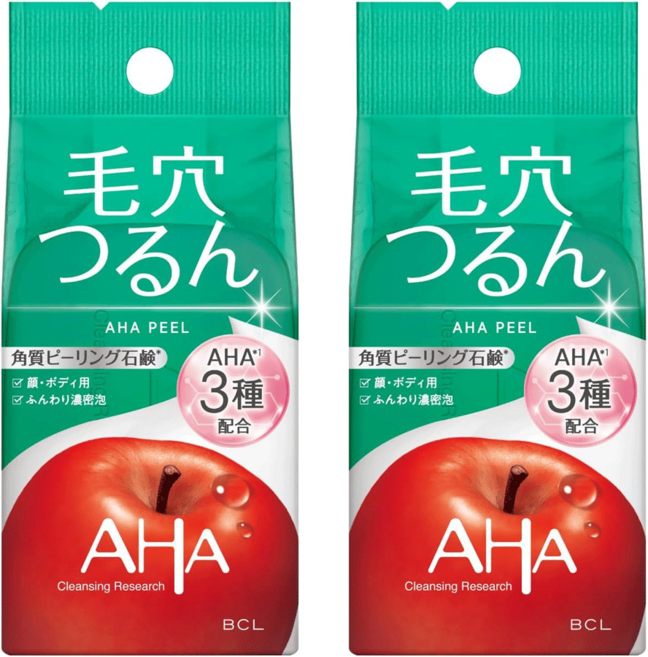BCL 비씨엘 AHA 클렌징 리서치 비누 AP 각질제거 모공케어 여드름 예방, 100g, 2개입