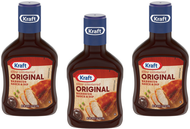 크래프트 바비큐 소스 & 딥 오리지널, 510g, 3개