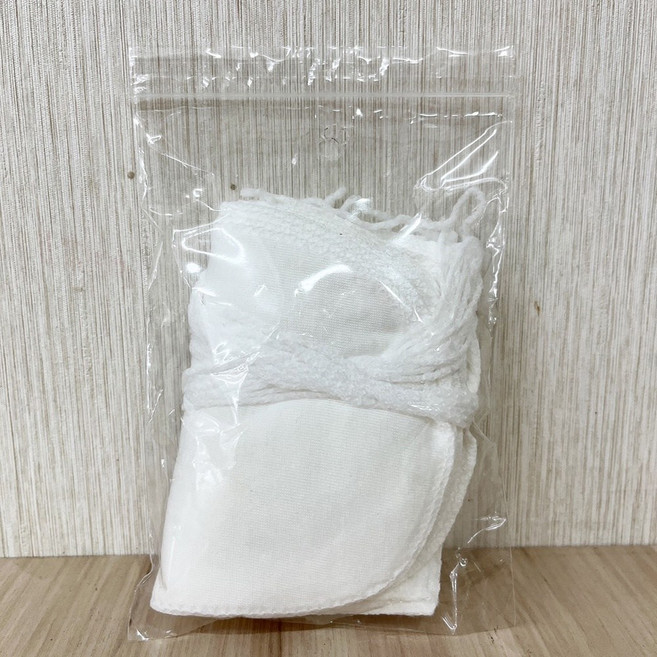 細繩棉布袋 過濾袋 花茶袋, 1個, (大)_10入