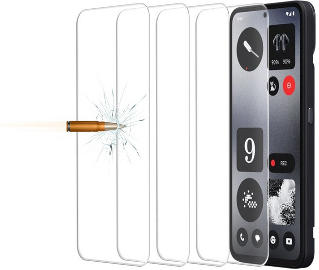 낫싱 CMF 폰1 액정 강화유리 방탄필름 4매, 4개