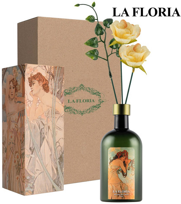 라플로리아 꽃 디퓨저, 1개, 500ml, S2한가득 꽃집 향/A2들장미(소)-L12/옐로우