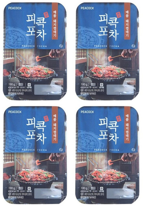 피코크 매콤하고 쫄깃한 최고의 야참 메뉴 피콕포차 매콤 야채곱창 180g 냉장