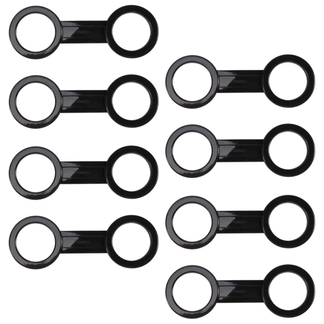 8개 스쿠버 다이빙 다이빙 스노클링 실리콘 스노클 마스크 스트랩 키퍼 홀더 클립 리테이너 부착물 장비 예비 부품 액세서리 블랙, 검은색