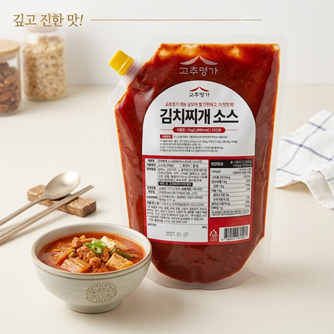 고추명가 김치찌개 소스, 1개, 2kg
