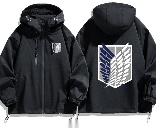 진격의 거인 굿즈 자유의 날개 조사병단 로고 잠바 바람막이 재킷