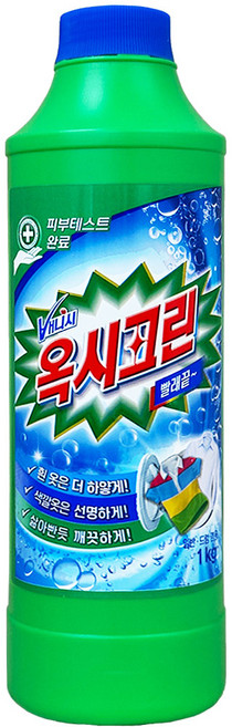 옥시크린 용기형 분말 표백제, 1kg, 12개