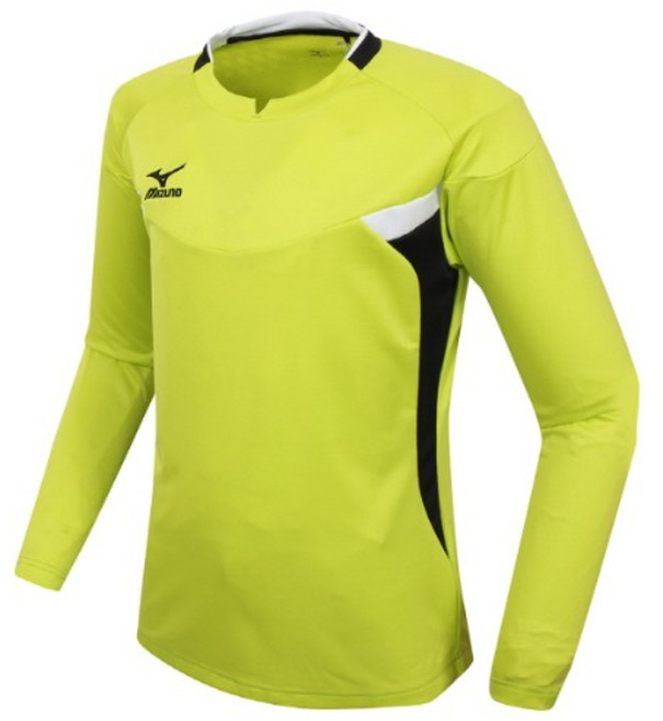 미즈노 긴팔티 운동복 블록 게임 저지 LS 라임