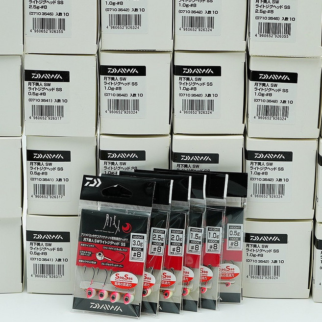 다이와 월하미인 SW 라이트 지그헤드 SS 야광 볼락 전갱이 아징, 1개