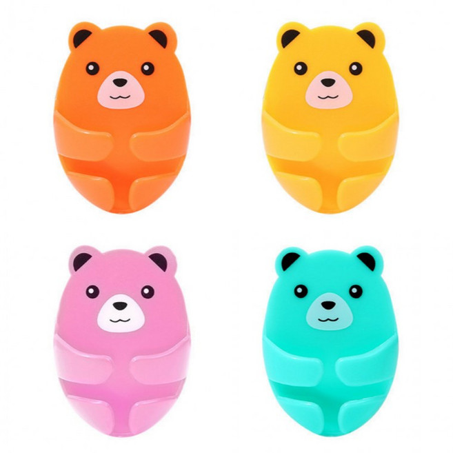 전기 코드 콘센트 정리 접착식 후크 4개 한세트, 상세페이지 참조, 1개