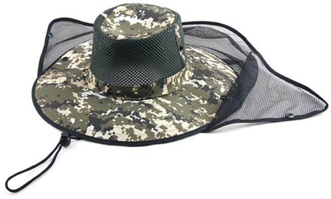 야외활동 필수품 차양모자 낚시모자 자외선모자 방충망모자