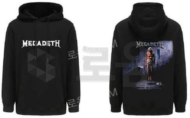 Megadeth 메가데스 가을 겨울 프린트 후드티 긴팔티 유니섹스 후드집업