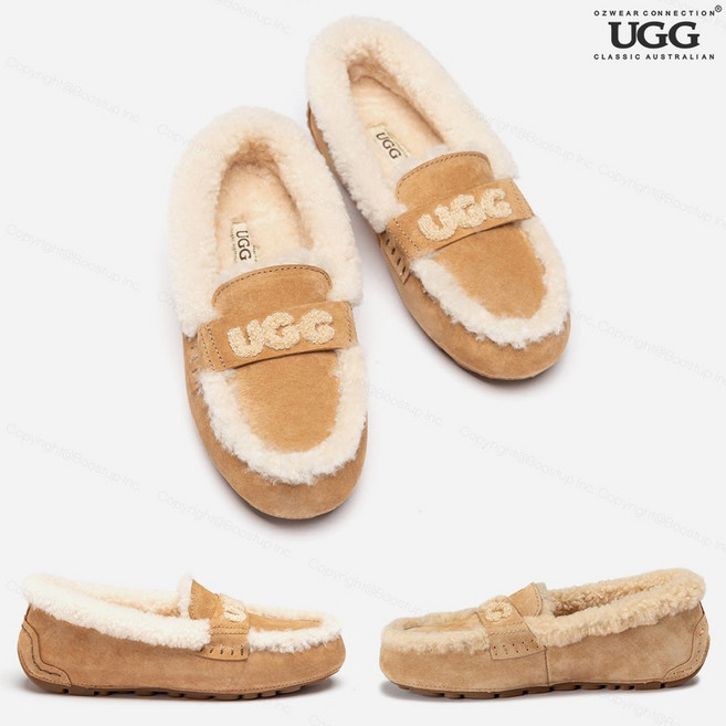 어그모카신 호주 오즈웨어 바이올렛시어링 양털 로고 OB958