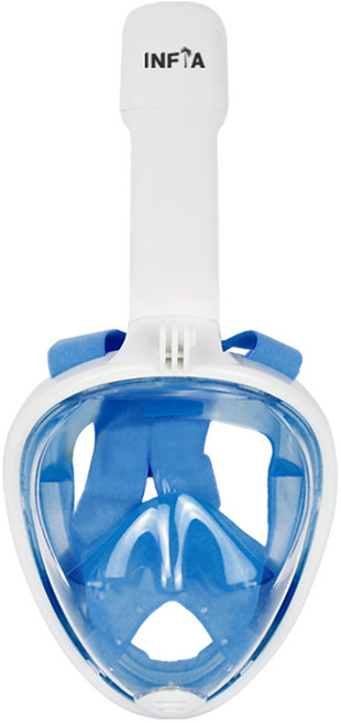 인피아 풀페이스 스노쿨링마스크 스노쿨링 세트, 블루