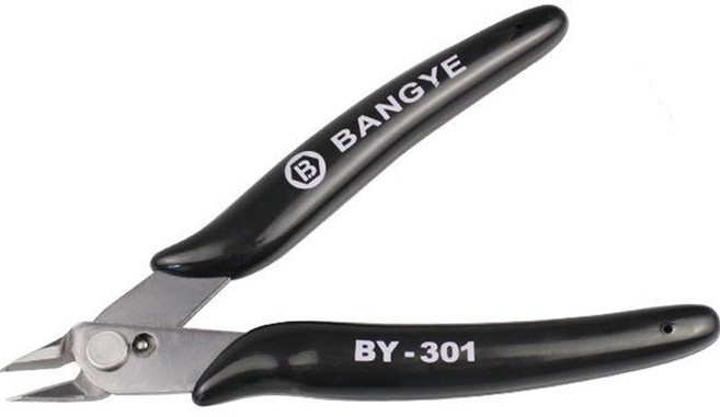 섬세한 절단 프라모델 부품 조립 절단 니퍼 펜치 도구, BY-301, 1개