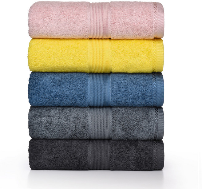 록신 프리미엄 호텔수건 레이온 40수 180g 40x90 부드럽고 항균력 좋은 수건 욕실용 가정용 선물용 다용도 고급 타올, 5개, 혼합