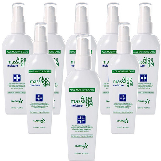 [클라디움] 알로에 모이스처 마사지 젤 / 수용성 무자극 마사지젤 러브젤 여성 윤활제, 120ml, 8개