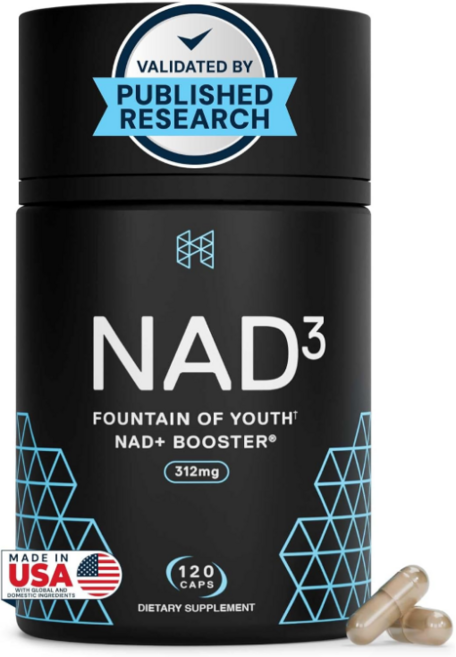 HPN Supplements NAD3 NAD+ Booster 에이치피엔 NAD플러스 부스터 120식물성캡슐, 1개