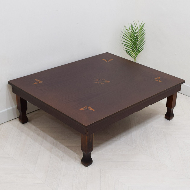 남원 향림공예 잉꼬공방 커피 상감캡 교자상 900 x 750 접이식 밥상 4인용 6인용 집들이 손님상 제사상 잔치상 테이블, 커피상감캡 교자 900x750