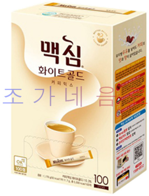 맥심 화이트골드 커피믹스, 11.7g, 100개입, 1개
